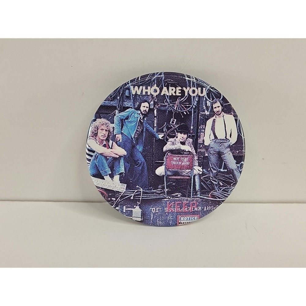 Vintage Original The Who Who Are You 1989 Button Up Pin Pinback Button 1.5"